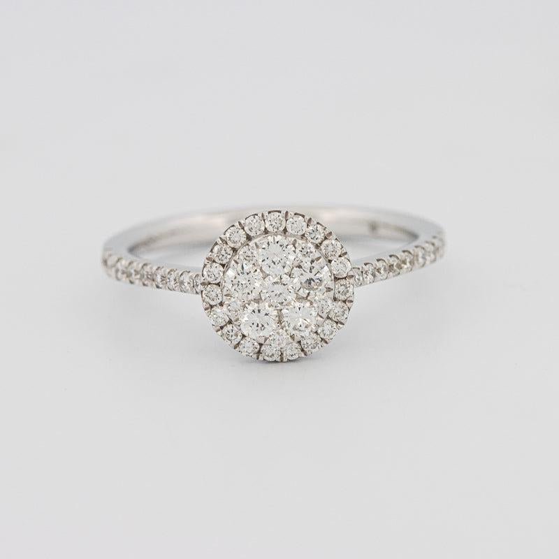 invisible round diamond ring - ZIZOV DIAMONDS