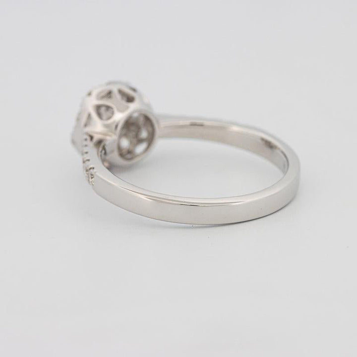 Invisible round diamond ring - ZIZOV DIAMONDS