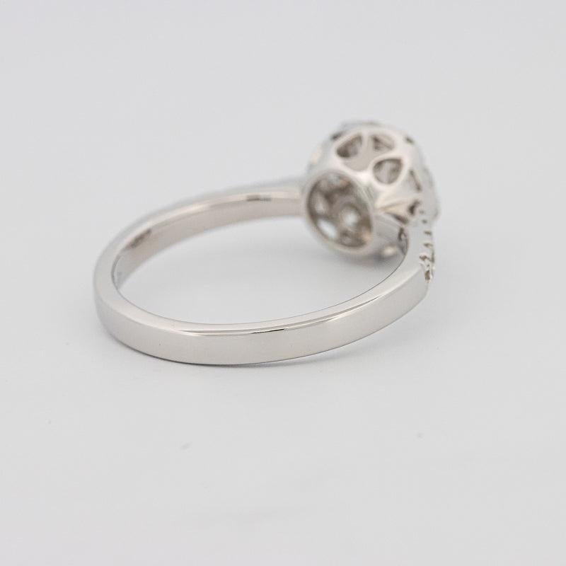 Invisible round diamond ring - ZIZOV DIAMONDS