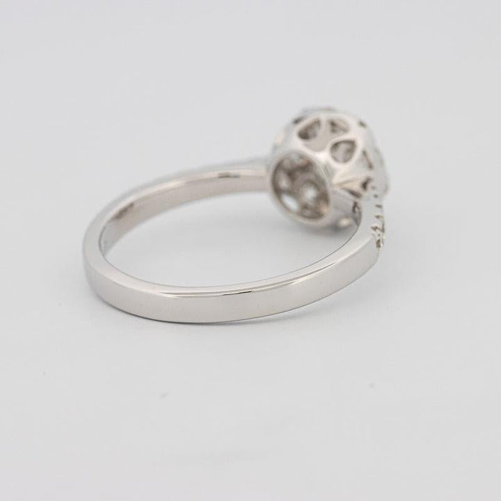 Invisible round diamond ring - ZIZOV DIAMONDS