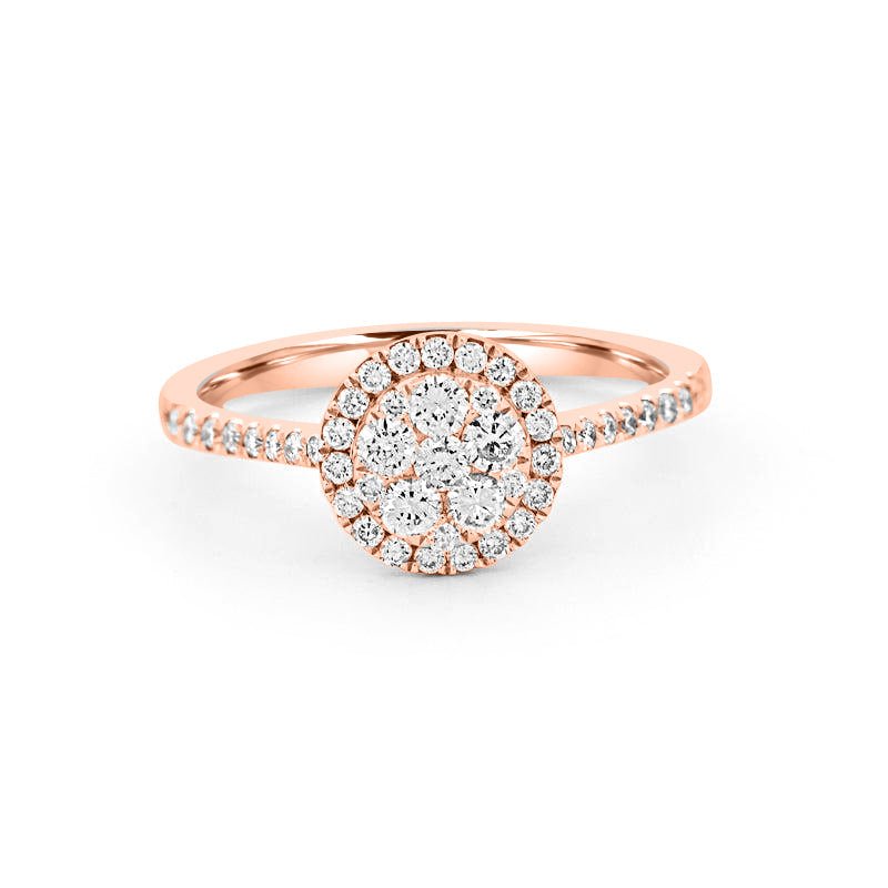 invisible round diamond ring - ZIZOV DIAMONDS