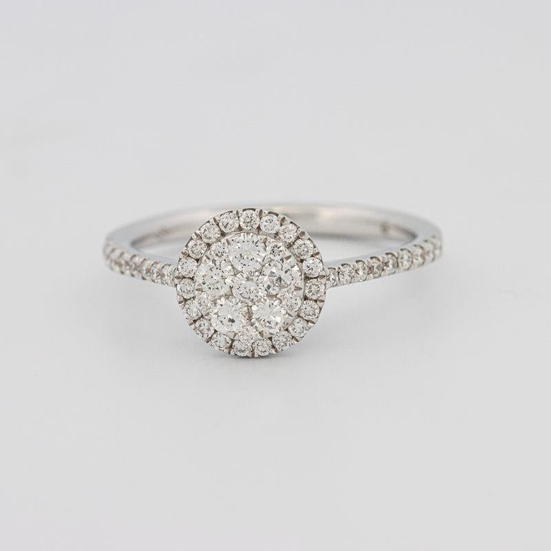 invisible round diamond ring - ZIZOV DIAMONDS