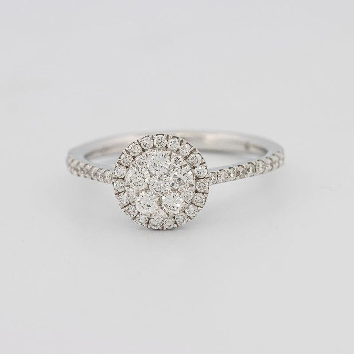 invisible round diamond ring - ZIZOV DIAMONDS