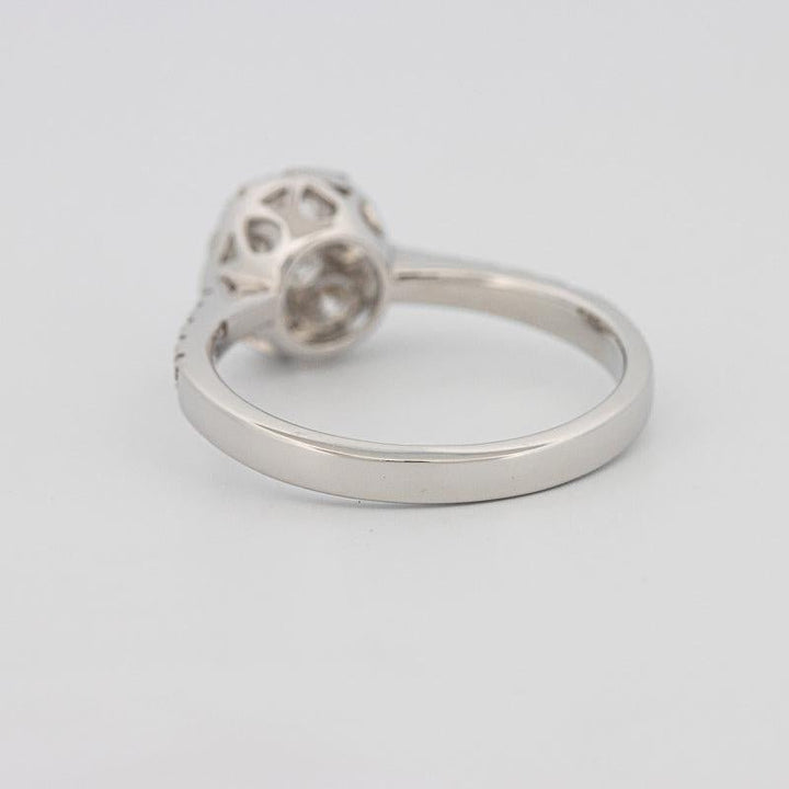 Invisible round diamond ring - ZIZOV DIAMONDS