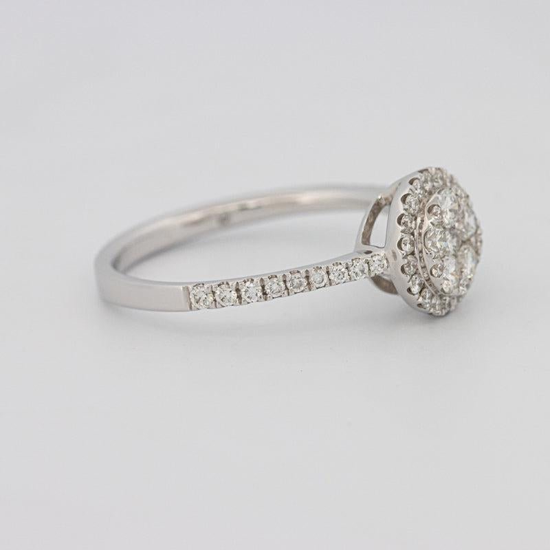 invisible round diamond ring - ZIZOV DIAMONDS