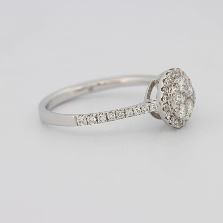 invisible round diamond ring - ZIZOV DIAMONDS