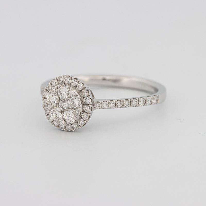 invisible round diamond ring - ZIZOV DIAMONDS