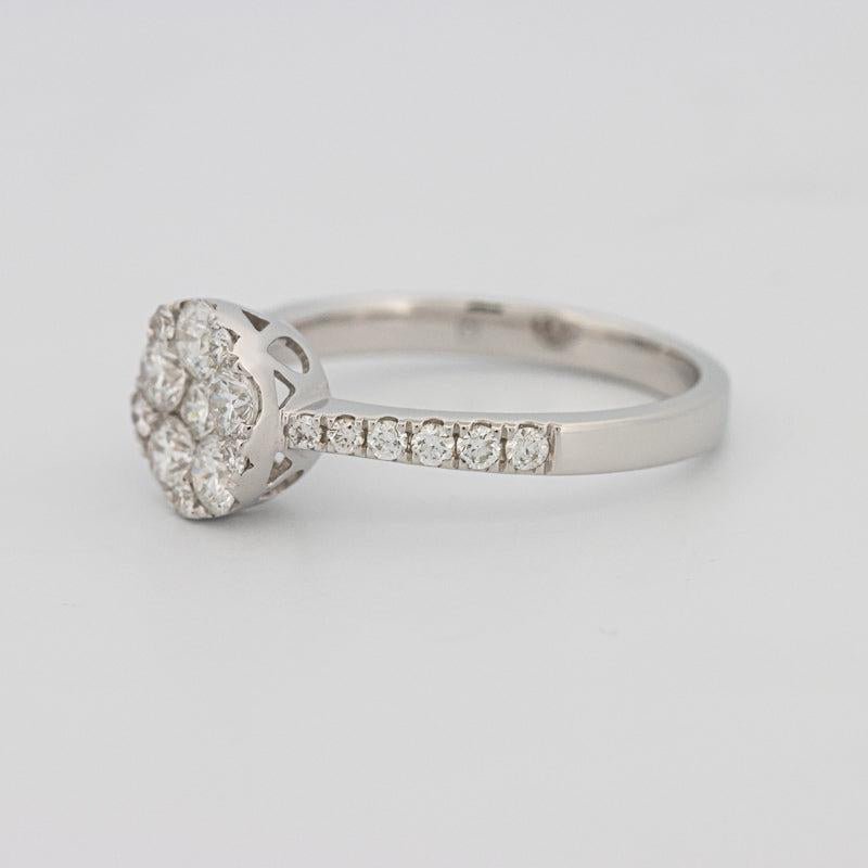 Invisible round diamond ring - ZIZOV DIAMONDS