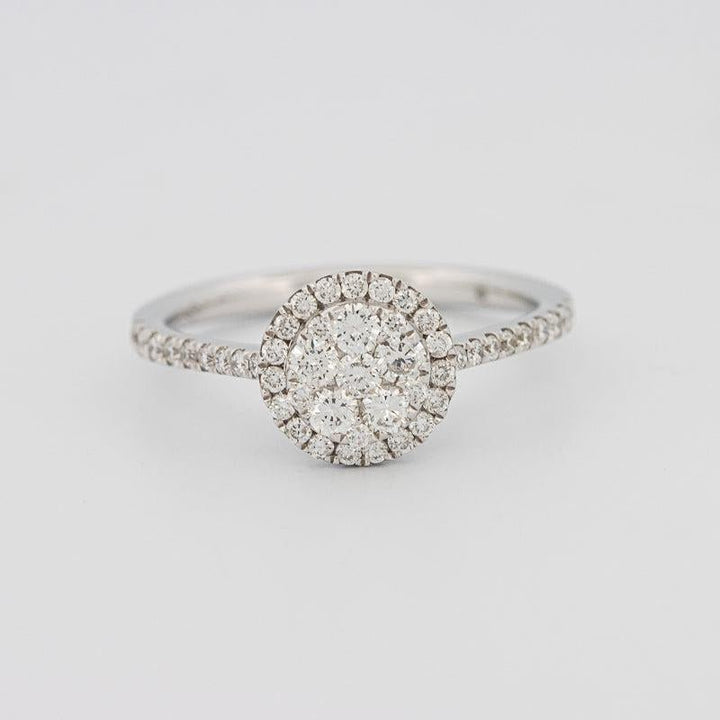 invisible round diamond ring - ZIZOV DIAMONDS