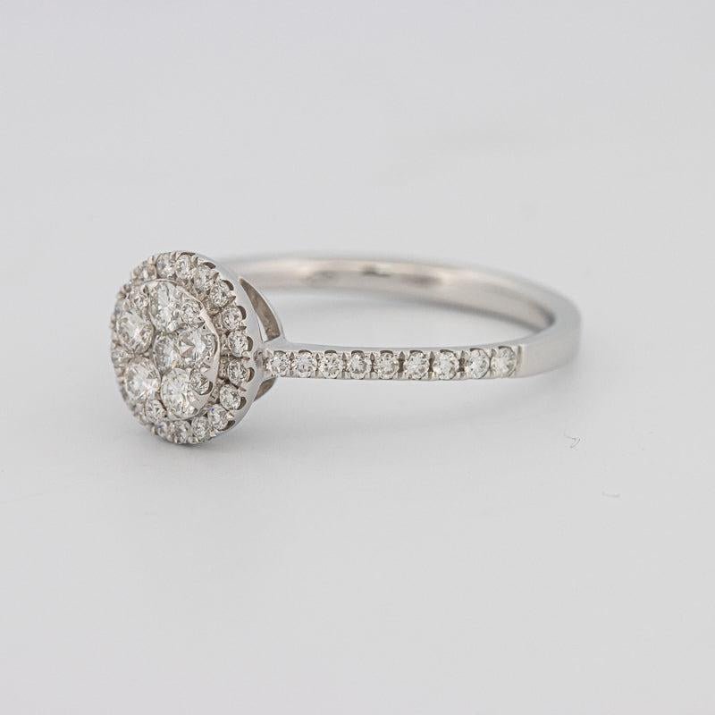 invisible round diamond ring - ZIZOV DIAMONDS