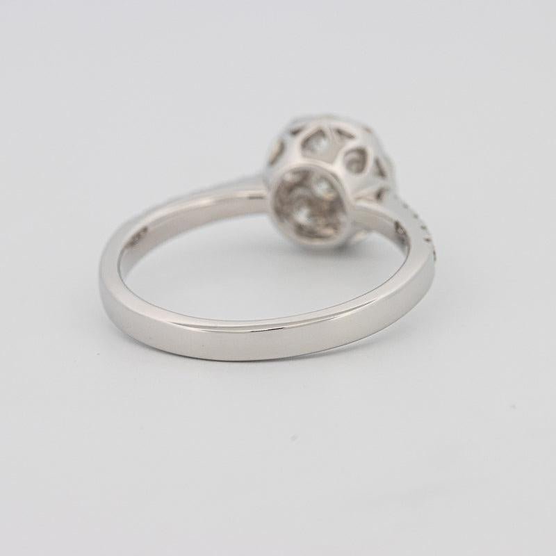 Invisible round diamond ring - ZIZOV DIAMONDS