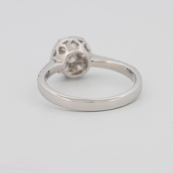 Invisible round diamond ring - ZIZOV DIAMONDS