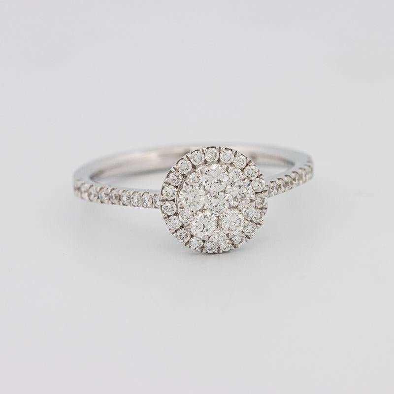 invisible round diamond ring - ZIZOV DIAMONDS
