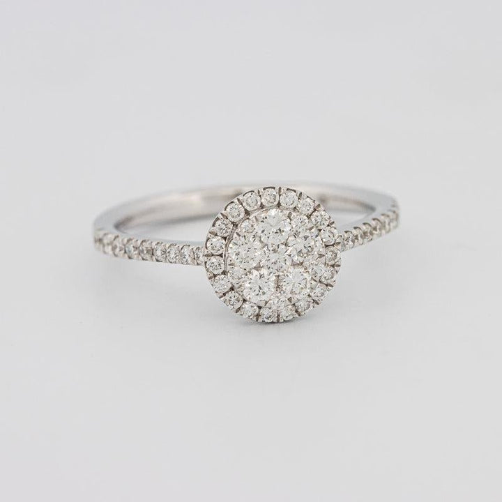 invisible round diamond ring - ZIZOV DIAMONDS
