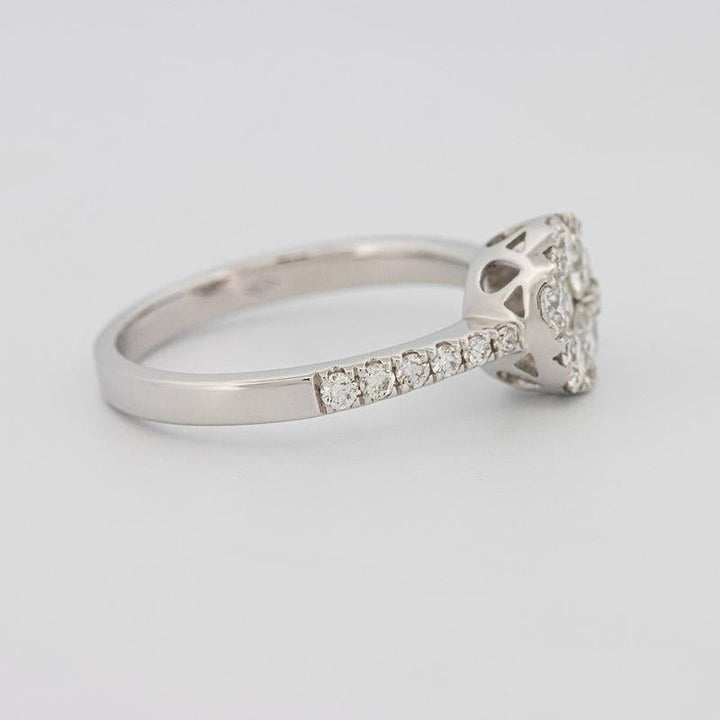 Invisible round diamond ring - ZIZOV DIAMONDS