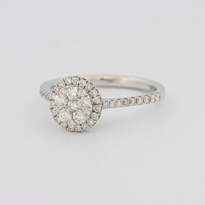 invisible round diamond ring - ZIZOV DIAMONDS