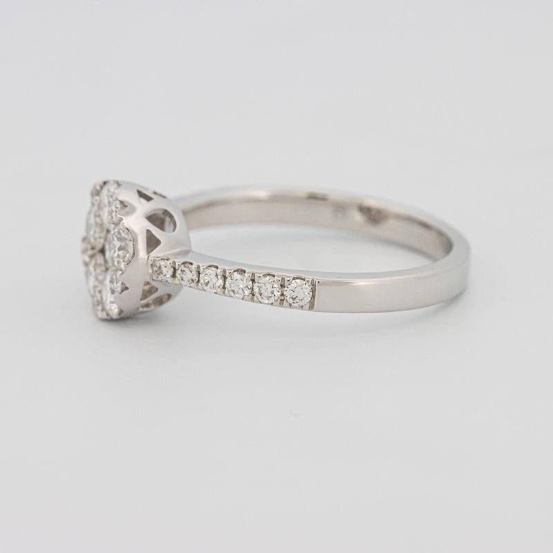 Invisible round diamond ring - ZIZOV DIAMONDS