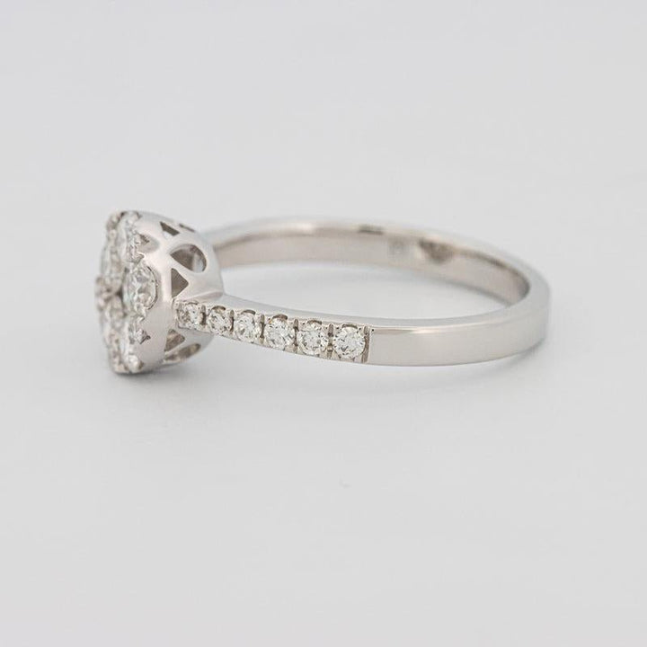 Invisible round diamond ring - ZIZOV DIAMONDS
