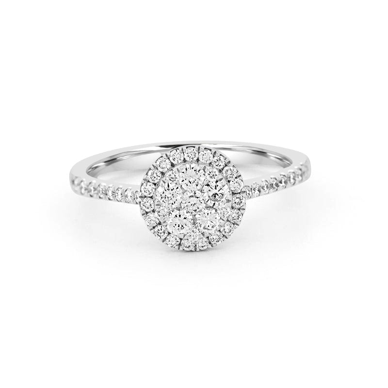 invisible round diamond ring - ZIZOV DIAMONDS