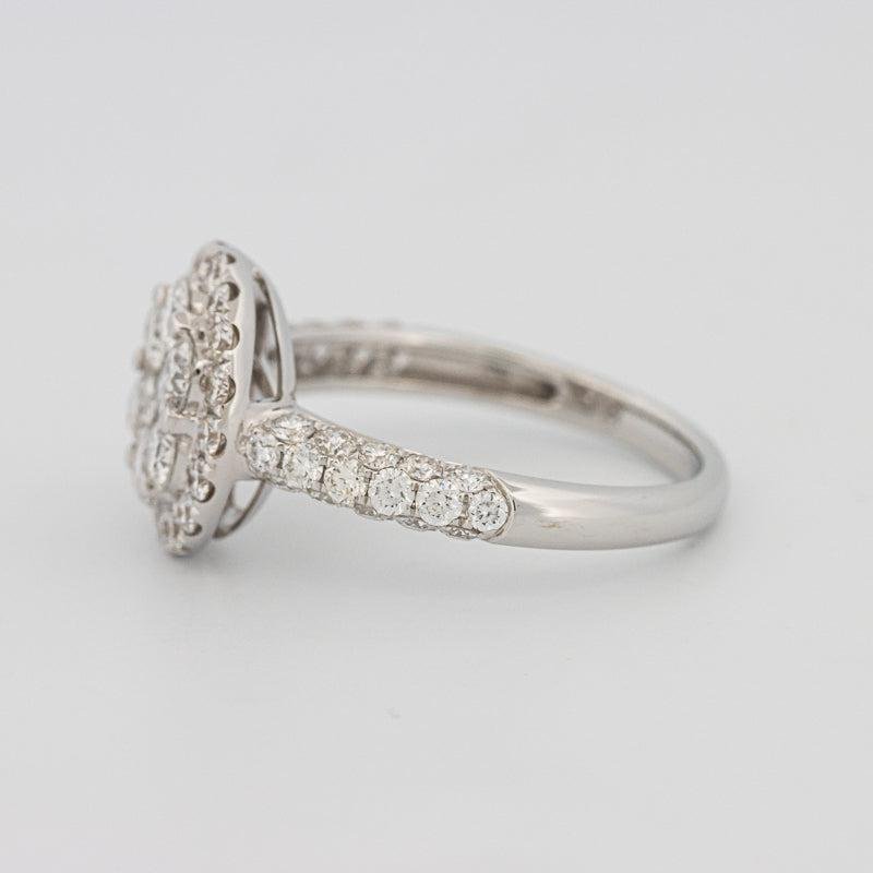 Invisible round halo diamond ring - ZIZOV DIAMONDS