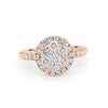 Invisible round halo diamond ring - ZIZOV DIAMONDS