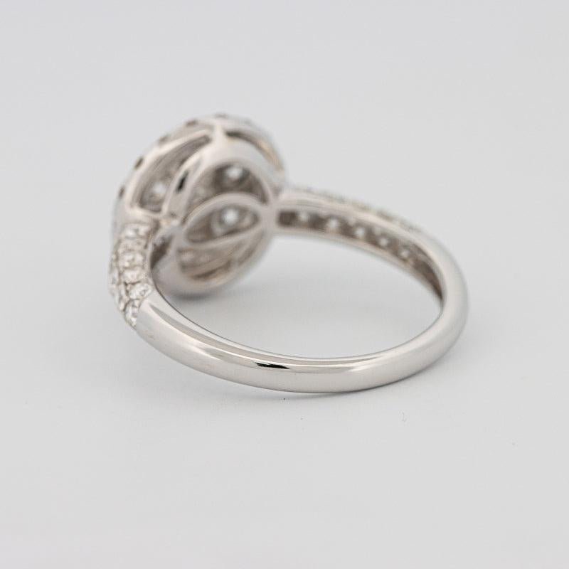 Invisible round halo diamond ring - ZIZOV DIAMONDS