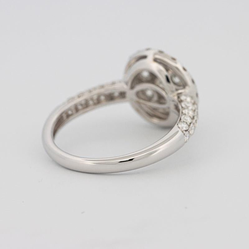 Invisible round halo diamond ring - ZIZOV DIAMONDS