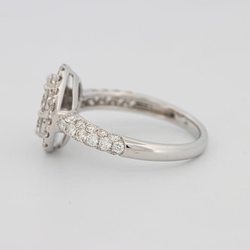 Invisible round halo diamond ring - ZIZOV DIAMONDS
