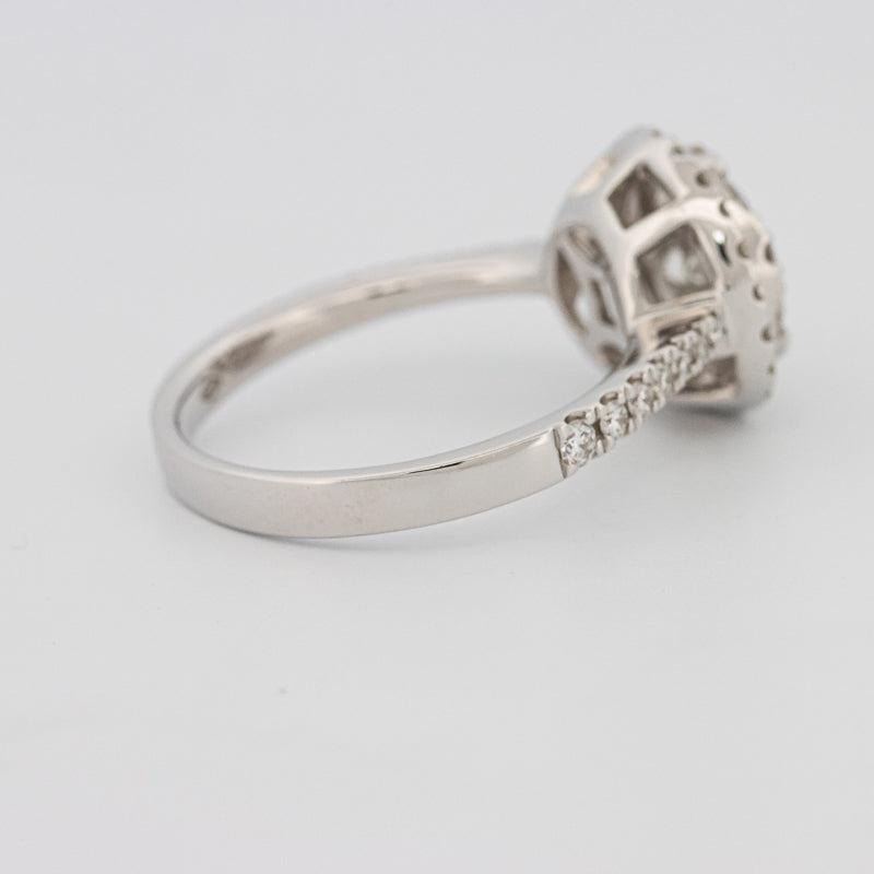 Invisible round halo diamond ring - ZIZOV DIAMONDS