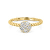 Invisible Round Solitaire Dot Ring - ZIZOV DIAMONDS