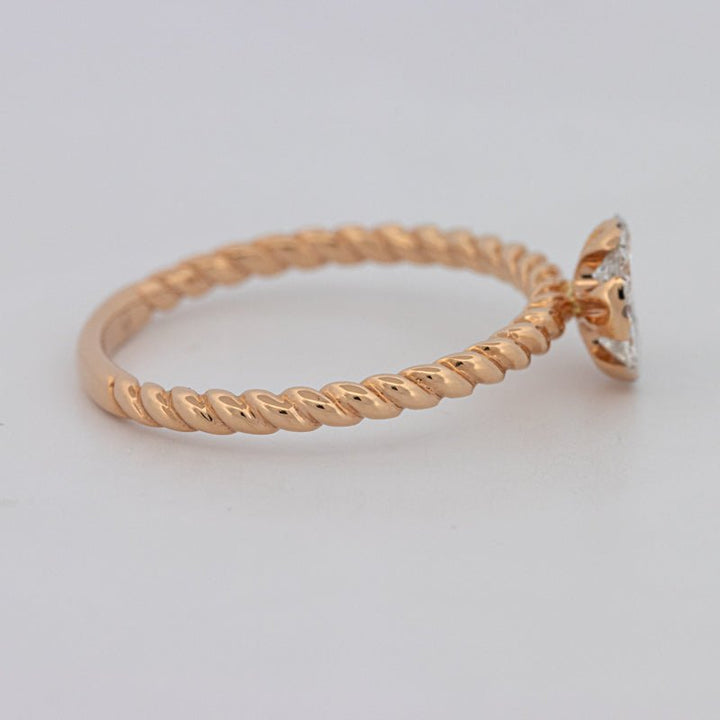 Invisible Round Solitaire Dot Ring - ZIZOV DIAMONDS