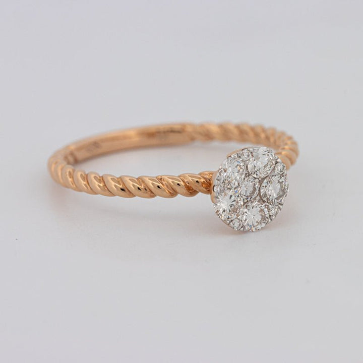 Invisible Round Solitaire Dot Ring - ZIZOV DIAMONDS