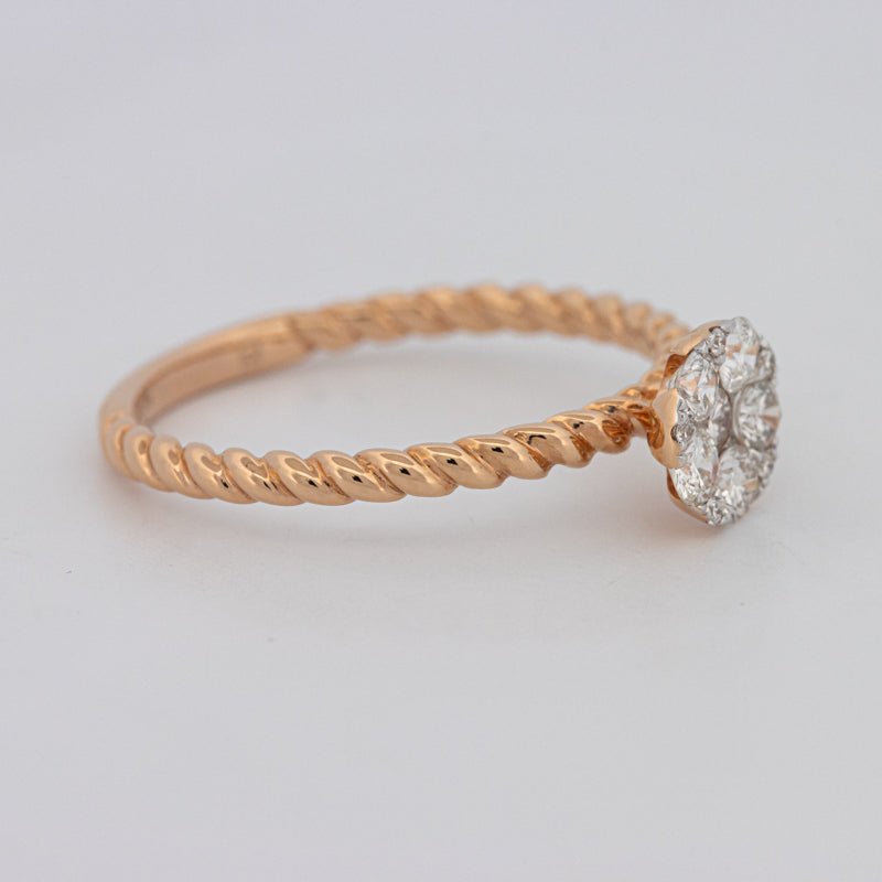 Invisible Round Solitaire Dot Ring - ZIZOV DIAMONDS