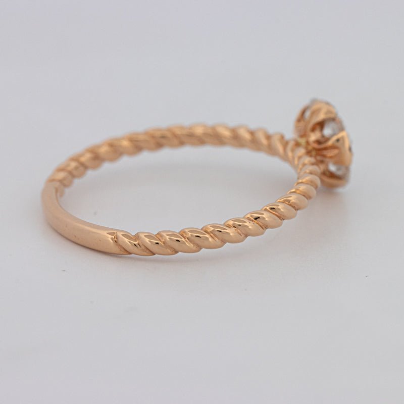 Invisible Round Solitaire Dot Ring - ZIZOV DIAMONDS