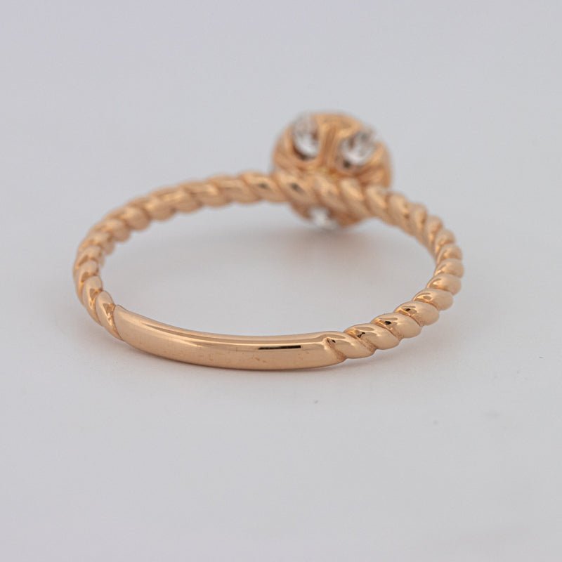 Invisible Round Solitaire Dot Ring - ZIZOV DIAMONDS