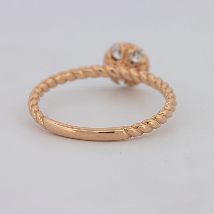 Invisible Round Solitaire Dot Ring - ZIZOV DIAMONDS