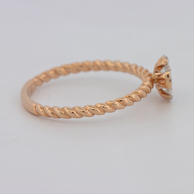 Invisible Round Solitaire Dot Ring - ZIZOV DIAMONDS