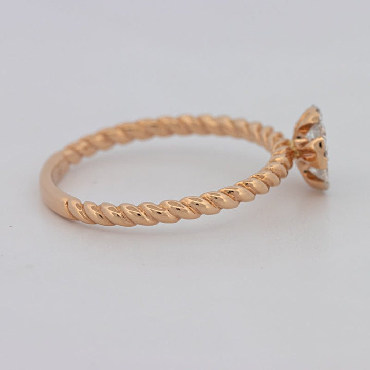 Invisible Round Solitaire Dot Ring - ZIZOV DIAMONDS