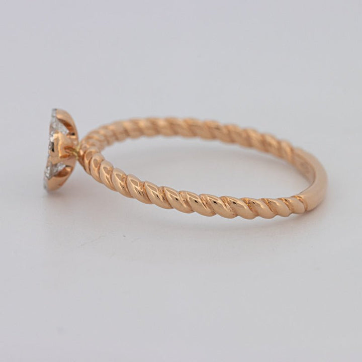 Invisible Round Solitaire Dot Ring - ZIZOV DIAMONDS