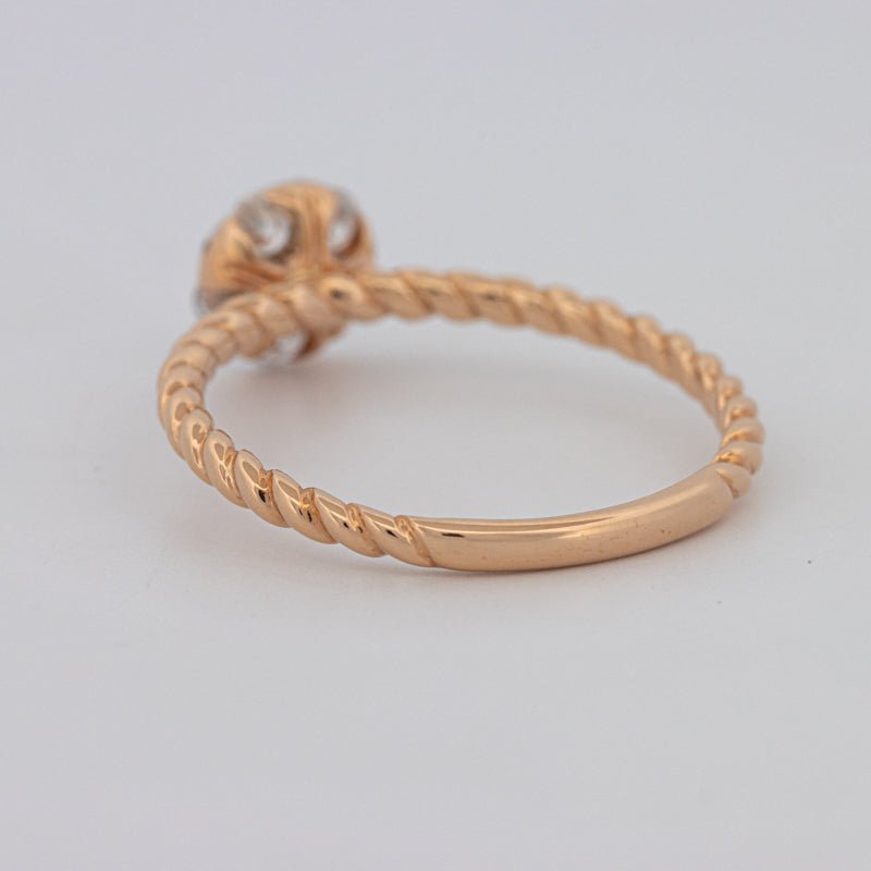 Invisible Round Solitaire Dot Ring - ZIZOV DIAMONDS