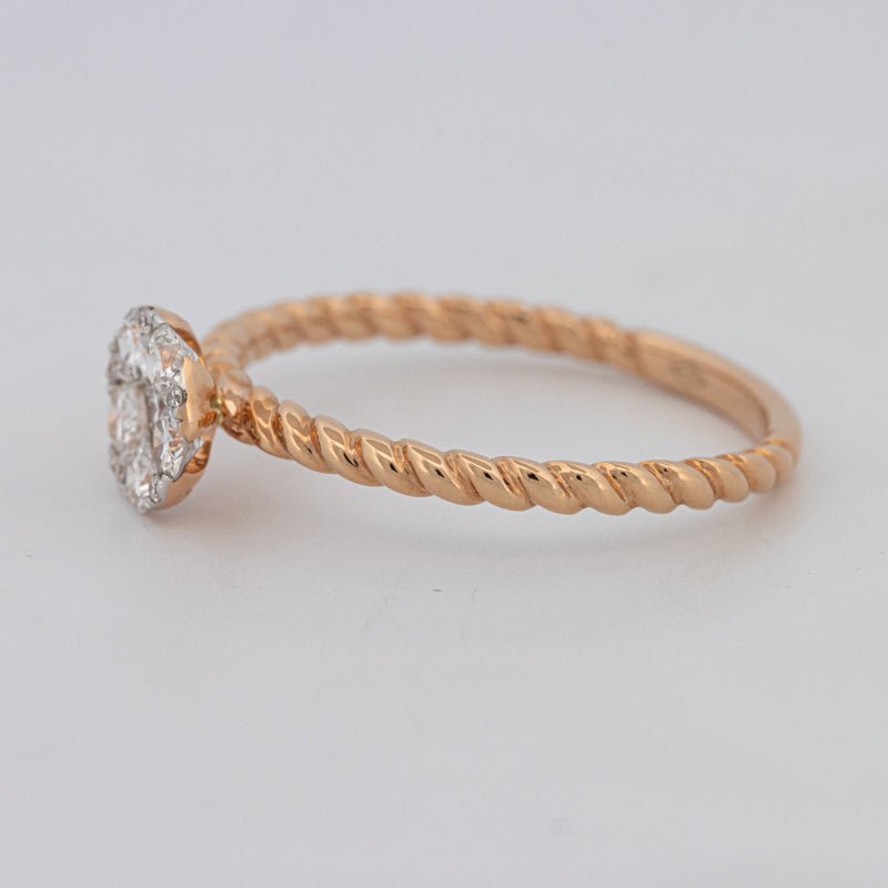 Invisible Round Solitaire Dot Ring - ZIZOV DIAMONDS