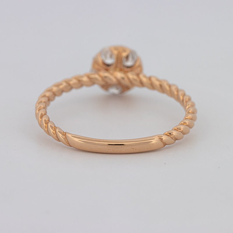 Invisible Round Solitaire Dot Ring - ZIZOV DIAMONDS