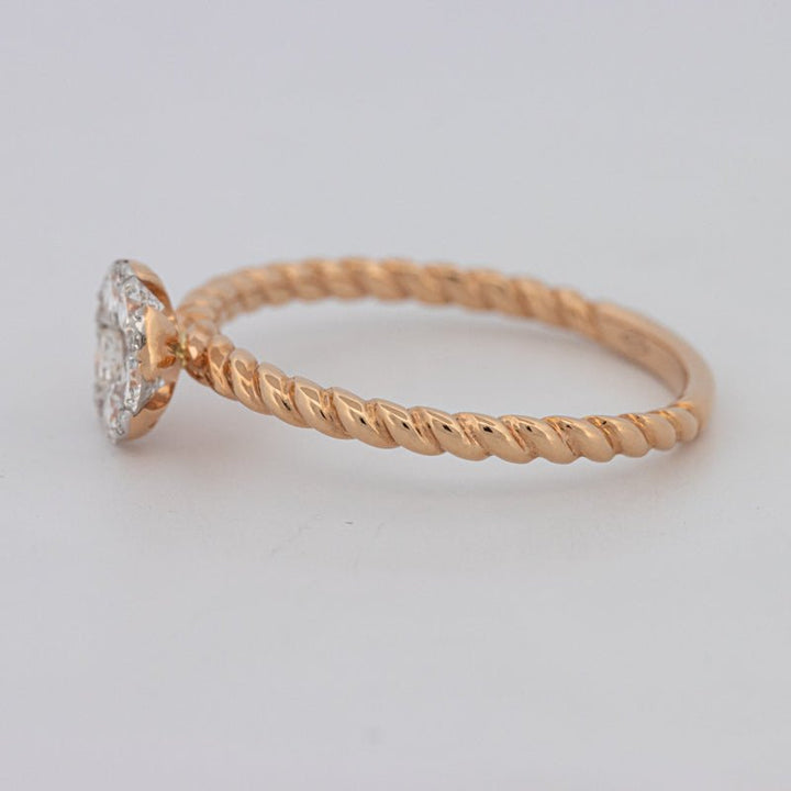 Invisible Round Solitaire Dot Ring - ZIZOV DIAMONDS