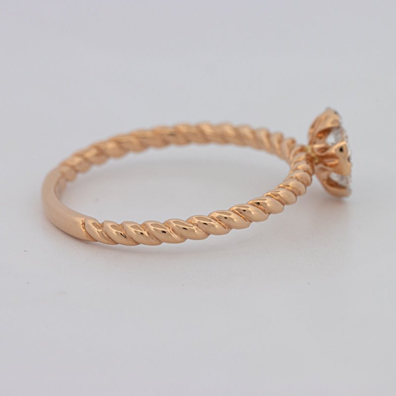 Invisible Round Solitaire Dot Ring - ZIZOV DIAMONDS