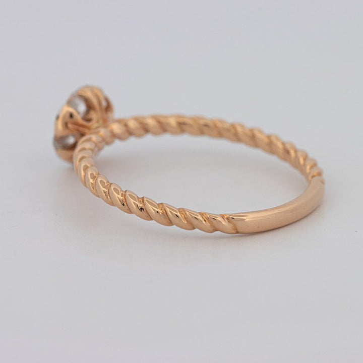 Invisible Round Solitaire Dot Ring - ZIZOV DIAMONDS