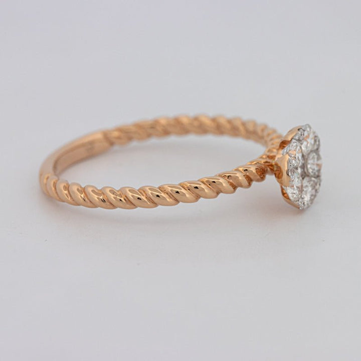 Invisible Round Solitaire Dot Ring - ZIZOV DIAMONDS