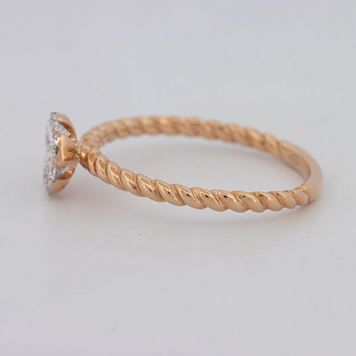 Invisible Round Solitaire Dot Ring - ZIZOV DIAMONDS