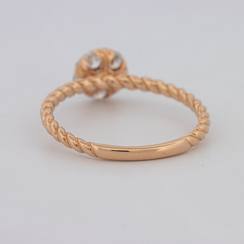 Invisible Round Solitaire Dot Ring - ZIZOV DIAMONDS