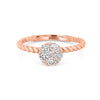 Invisible Round Solitaire Dot Ring - ZIZOV DIAMONDS