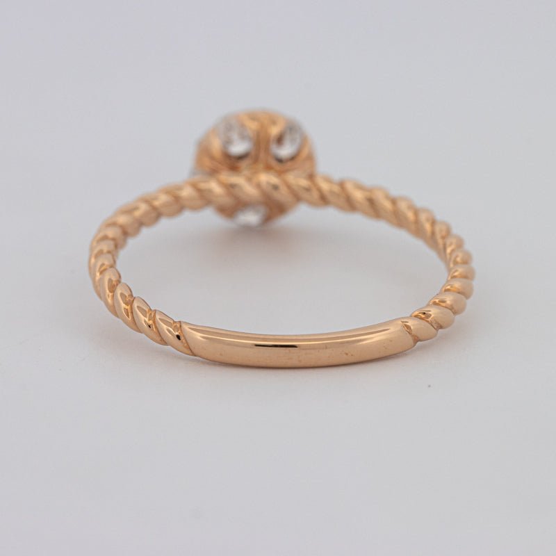 Invisible Round Solitaire Dot Ring - ZIZOV DIAMONDS